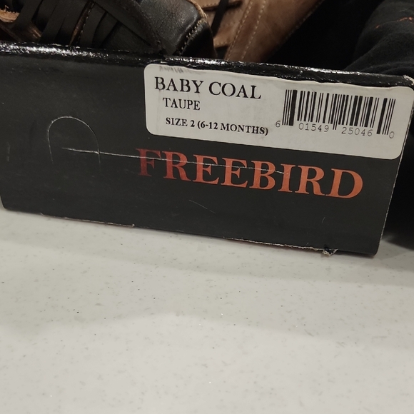 Freebird Infant Boots in Beige and Dark Brown - Picture 2 of 5